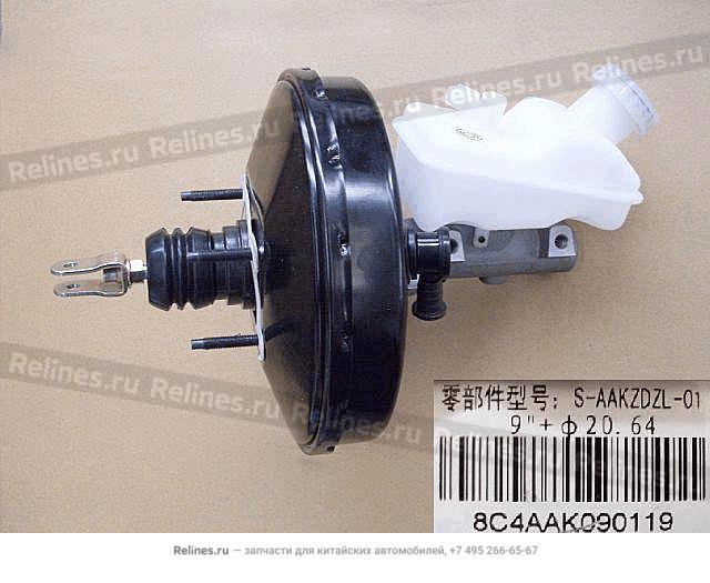 Vacuum booster w/brake cylinder assy - 3540***S08