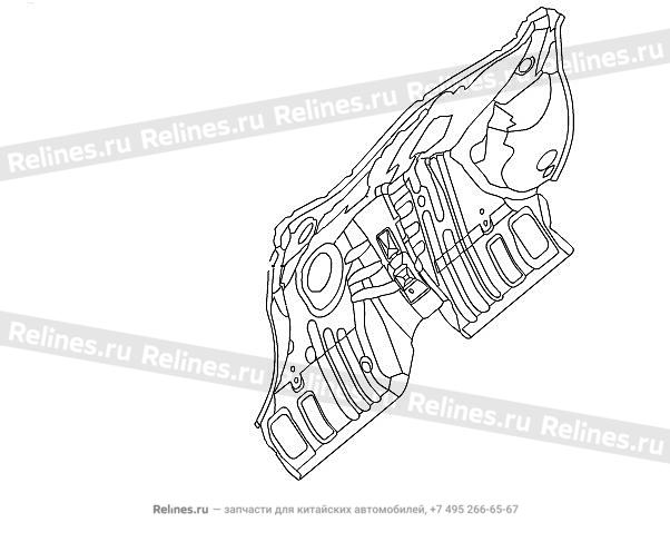 Front Wall floor assy - 5300***Y23