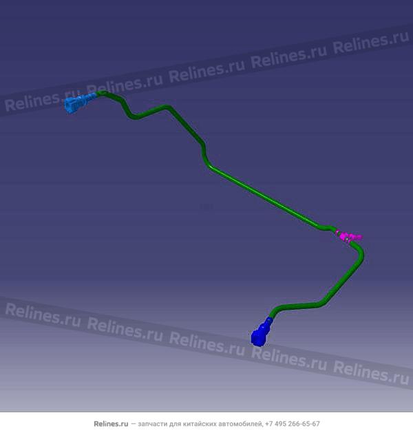 Assy pipe fuel feed with return