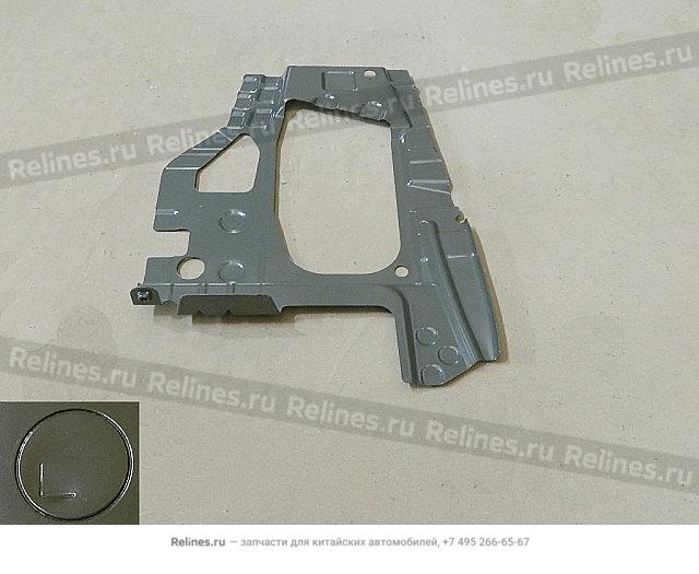 RR reinf plate weldment-mudguard LH - 54011***00XB