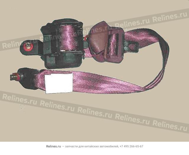 FR seat belt assy(red)