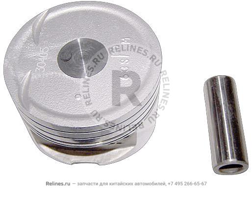 Piston and ring