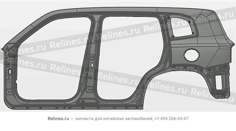 Панель кузова боковая левая - 54011***N04A