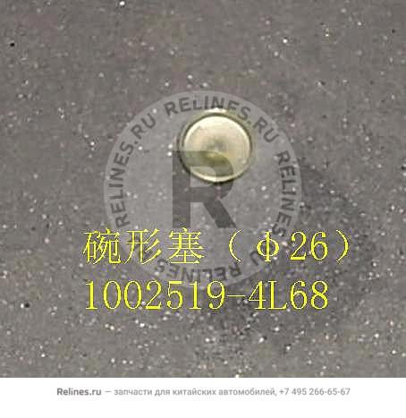 Bowl shape plug(¦µ26)
