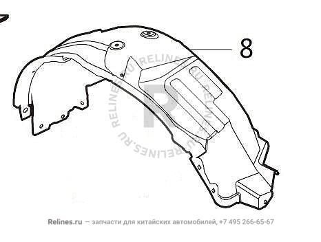 Подкрылок задний левый H9