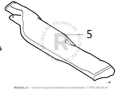 Roof air duct no.1,RH