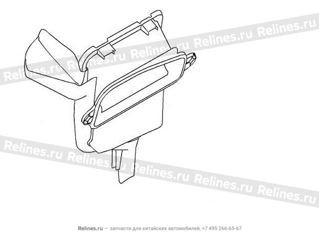 RR case assy fresh air inlet case