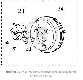 Усилитель вакуумный и цилиндр в сборе - 35401***Y04A