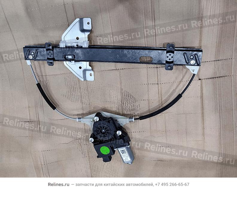 Трапеция стеклоподъемника передней левой двери в сборе с мотором