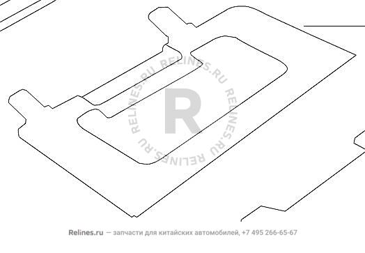 UPR baffle assy,glove box