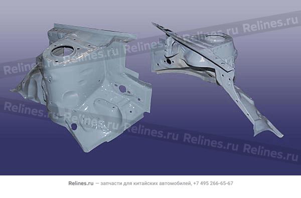 Брызговик лонжерона правый - T11-84***0FL-DY