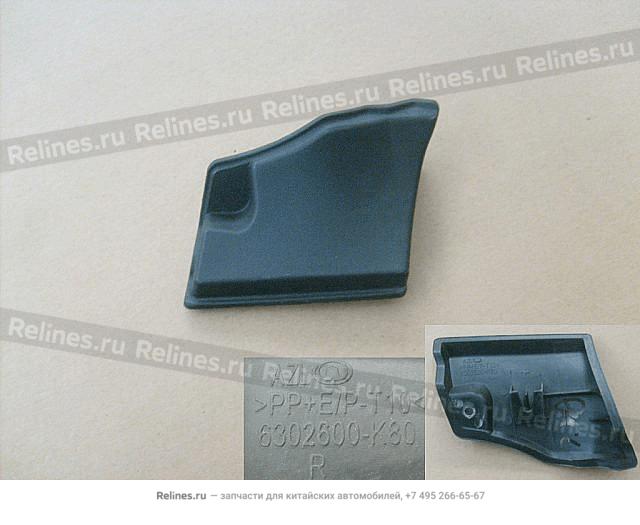 Cover plate assy-tail door UPR beam RH - 6302***K80