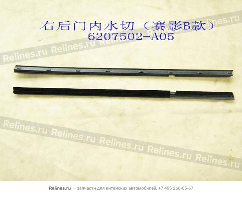 INR weather strip-rr door RH(Sing b) - 6207***A05