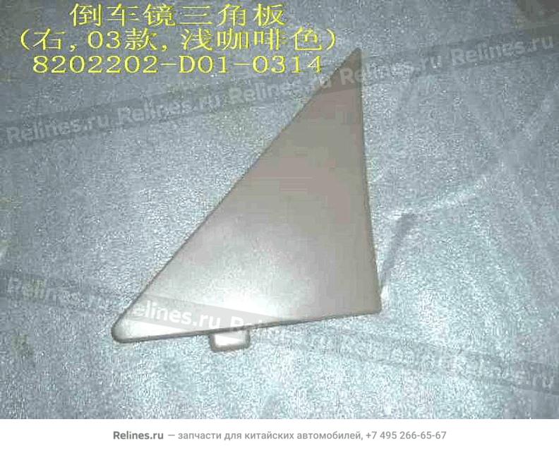 Triangular panel-door mirror RH(light co - 820220***1-0314