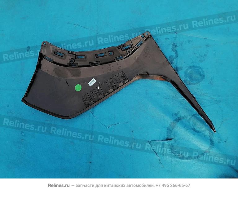 Панель бампера переднего угловая правая