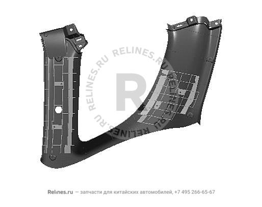 Upper trim panel assy.-right c pillar