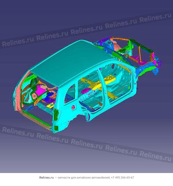 Vehicle body frame