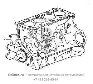 Cylinder block w/piston-engine - 1000***ED95