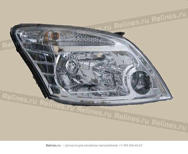 Combination headlamp assy RH(w/grain)