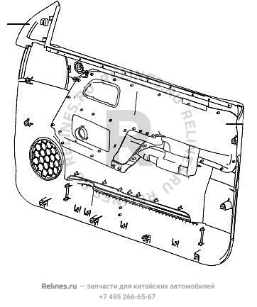 INR trim panel assy FR door LH - 610210***0XA1A