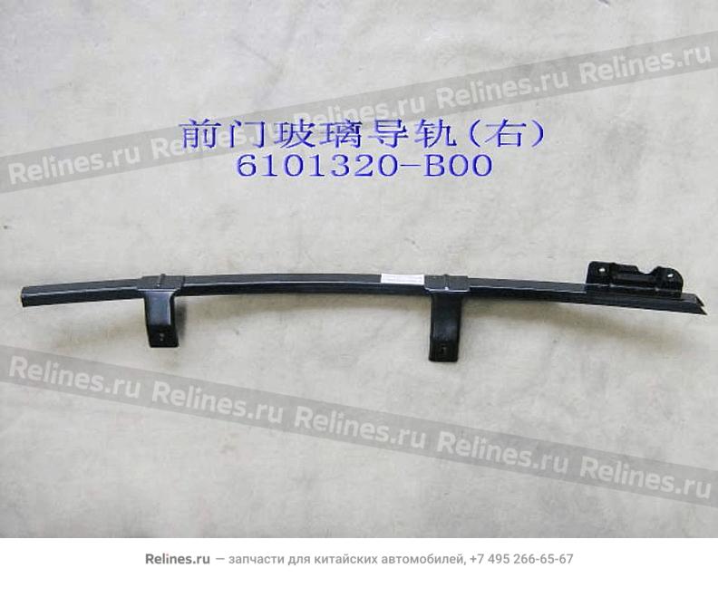 Front door lower glass run rail assy RH