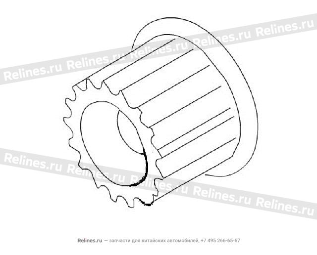 Drive belt pulley-water pump - 1022***EC01