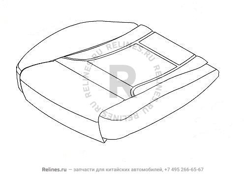 Cushion cover assy RR bench seat - 690232***08AD4