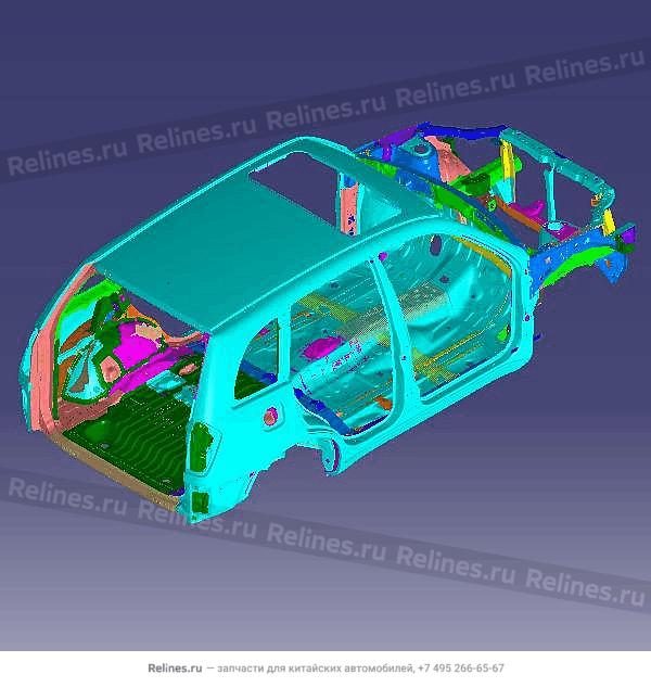 Vehicle body frame