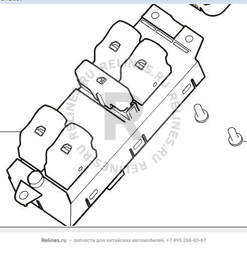 Блок управления стёклами дверей - 37465***Q02A