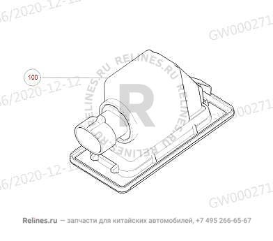 Фонарь освещения номерного знака - 41081***T01A