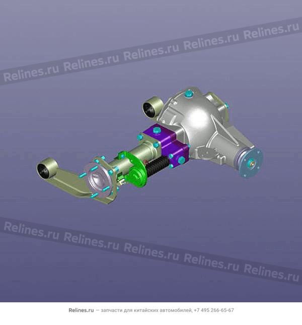 FR axle assy