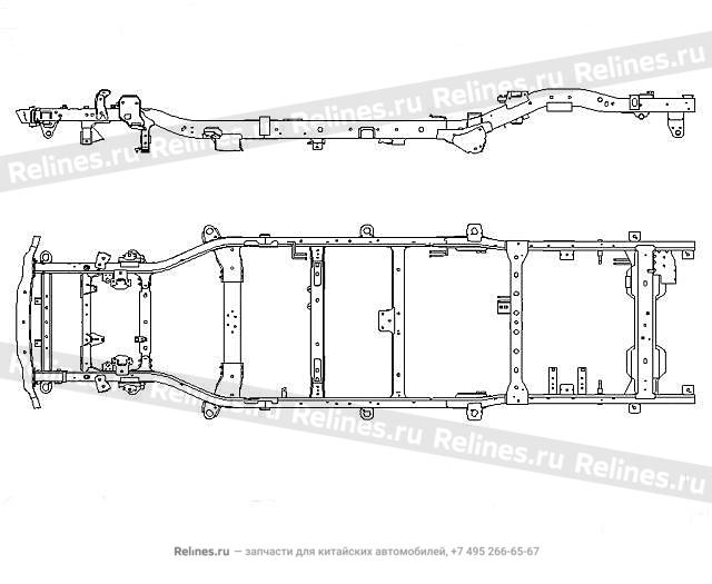 Frame weldment assy - 2801***P23