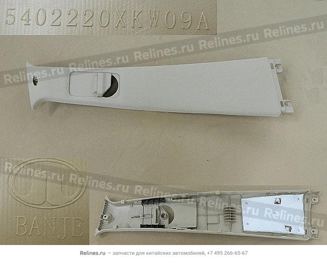 UPR guard plate assy b pillar RH - 540222***09AE3