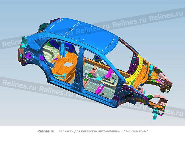 Vehicle body frame - J15-5***10-DY