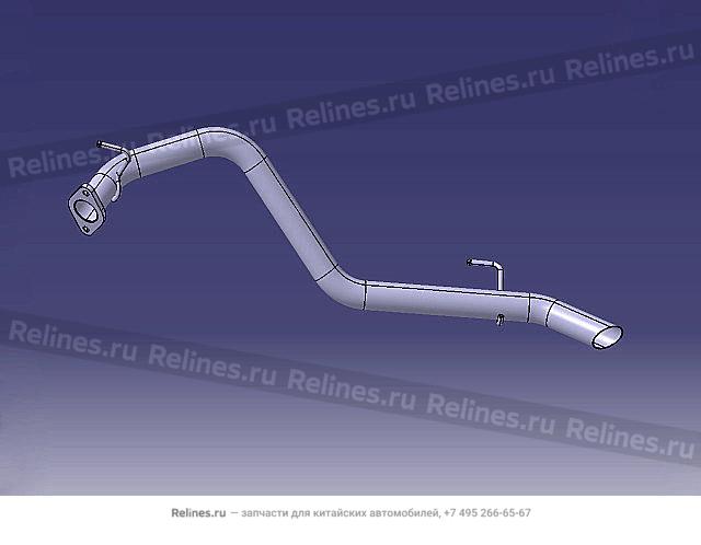 RR section assy exhaust pipe