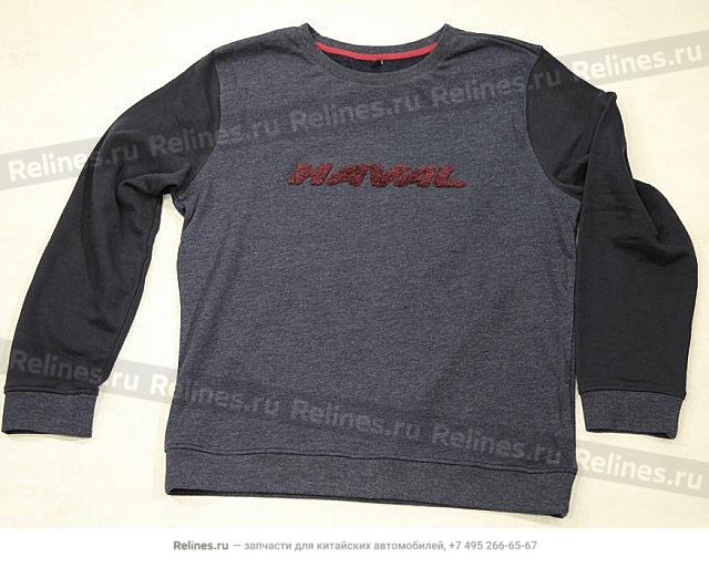 Толстовка серо-синяя Ash XXL / 185см - CSJ***34X