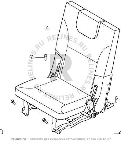 Rrh seat assy,RH - 705020***08B86