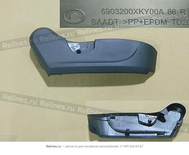 Armrest assy FR seat RH(pu)