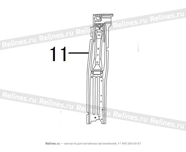 INR plate weldment b pillar LH - 54012***2WXA