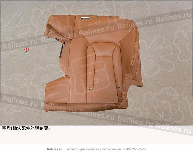 RR seat backrest cover assy,LH