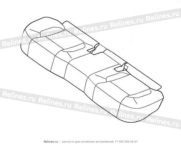 Подушка заднего сиденья в сборе