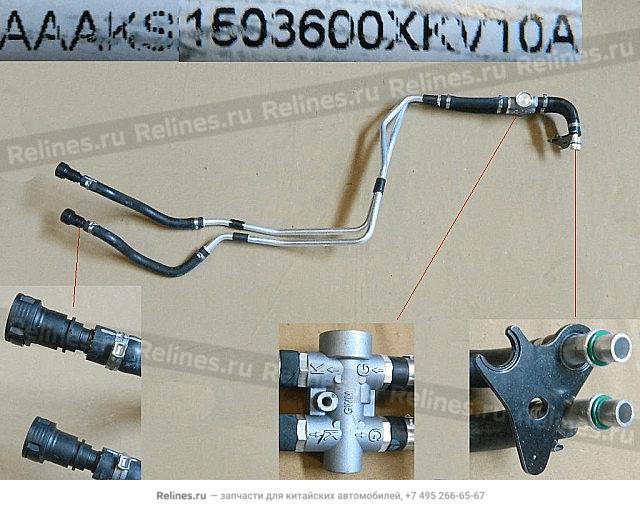 Комплект трубок охладителя масла - 15036***V10A