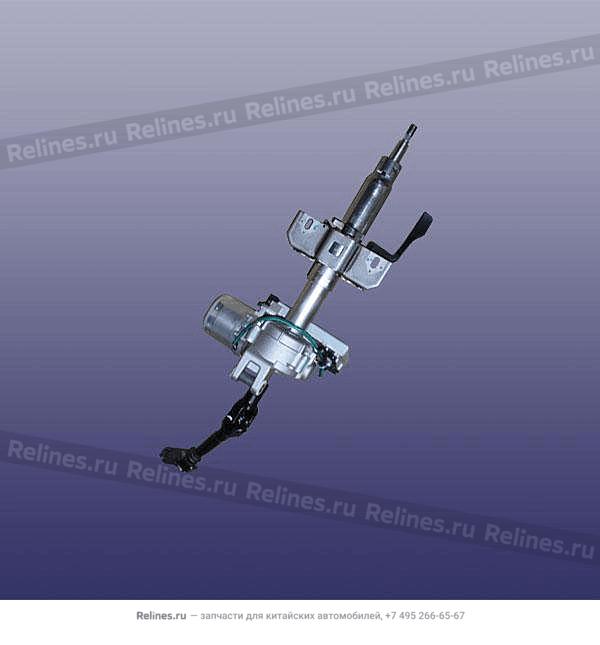 Electric steering column with I shaft as