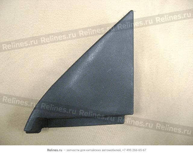 Triangular panel-door mirror RH