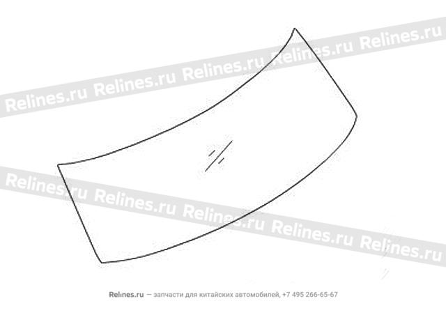 Glass assy-tail door