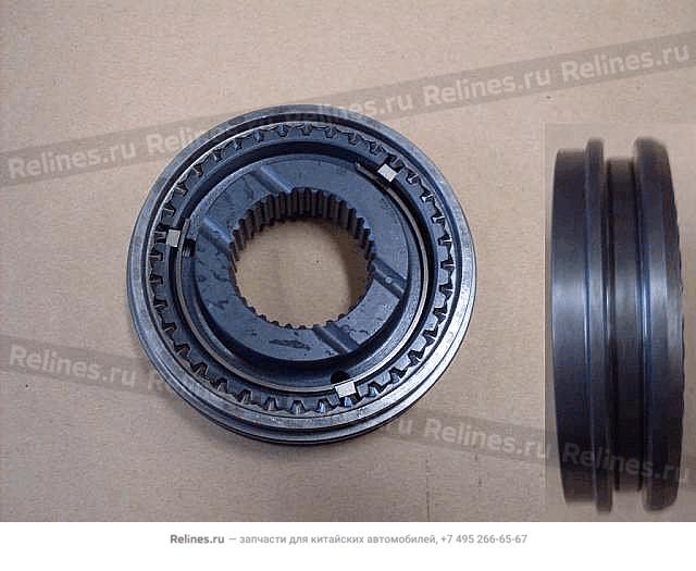 Муфта КПП 4/4 синхронизатора 5-й передачи и зад.хода в сборе со ступицей