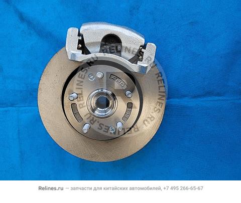 RF disc brake & steering knuckle assy