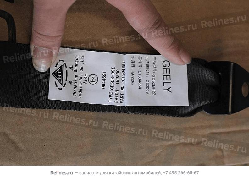 Rear seat belt assy (FC-1，gray)