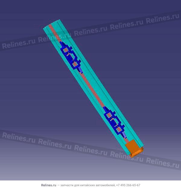 Молдинг крыши передний левый пласт. T15/T1C