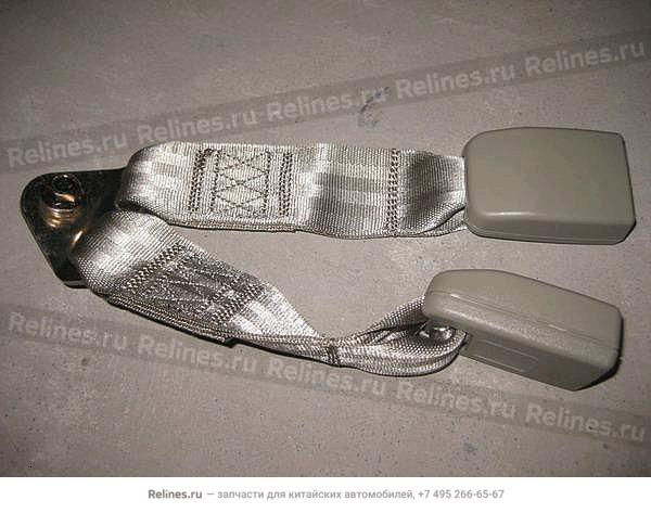 Rear safety belt buckle